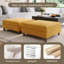 Rothsay Solid-Color Square Corduroy Ottoman(Set Of 2)-722625963