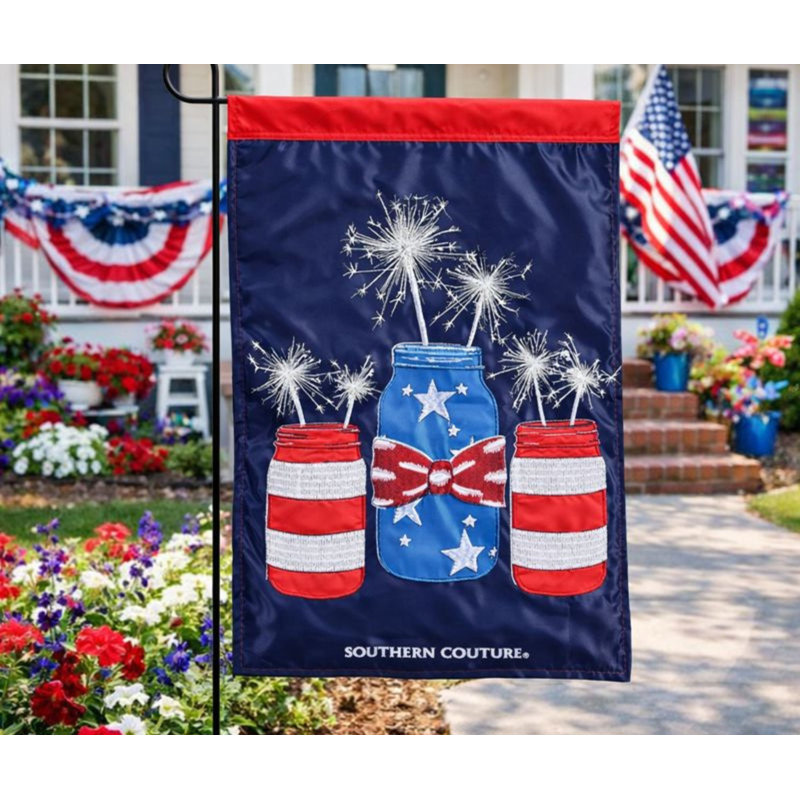Drapeau Mason Jar Sparkler 13 x 18