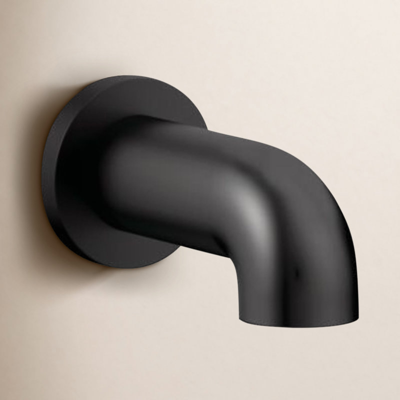 Trinsic Wall-Mounted Tub Spout Trim, Matte Black