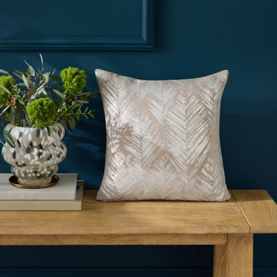 Folius Foil Printed Velvet Cushion Cover
