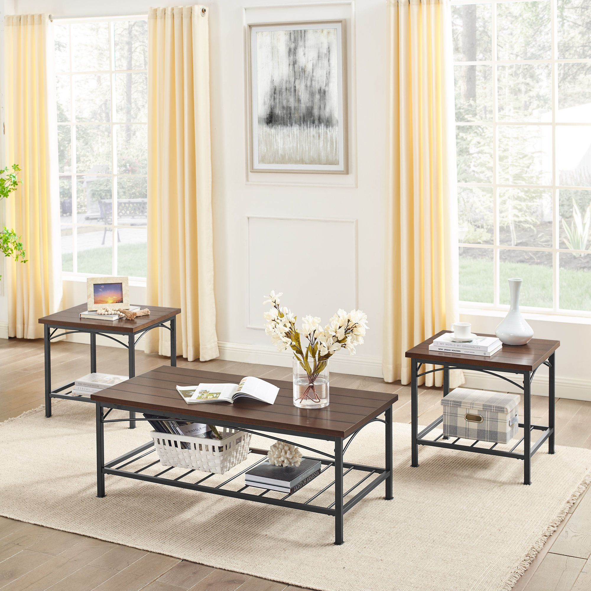17 Stories Avaeyah 3 - Piece Living Room Table Set - Wayfair Canada