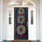 77 in. Glittery Bristle Triple Wreath with LED Lights
