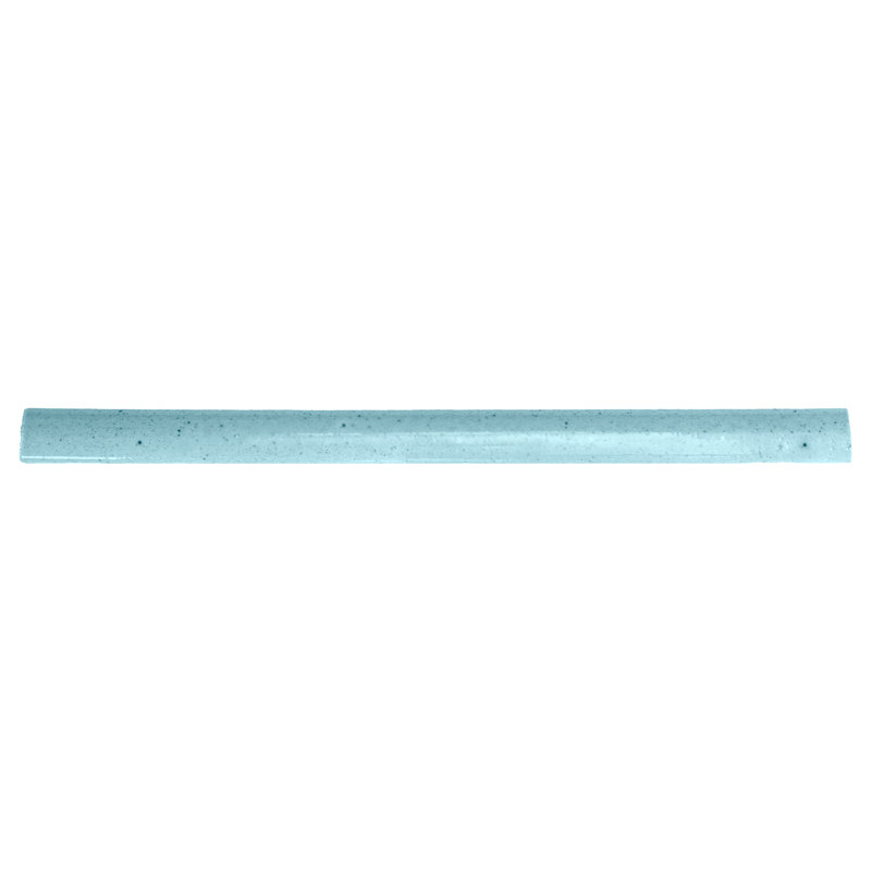 Orion Blue Glossy Ceramic Quarter Round Tile Trim 8''