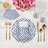 Royal Delft Ikat Cotton Sateen Dinner Napkins