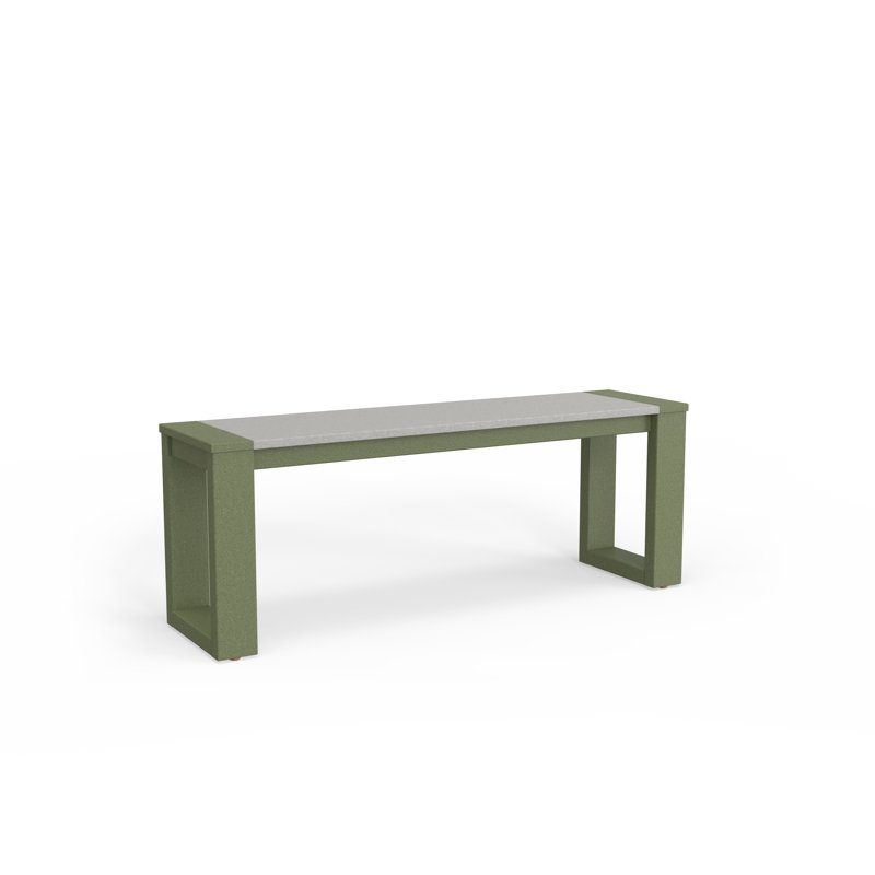 Calla Dining Bench, Sage, Light Grey