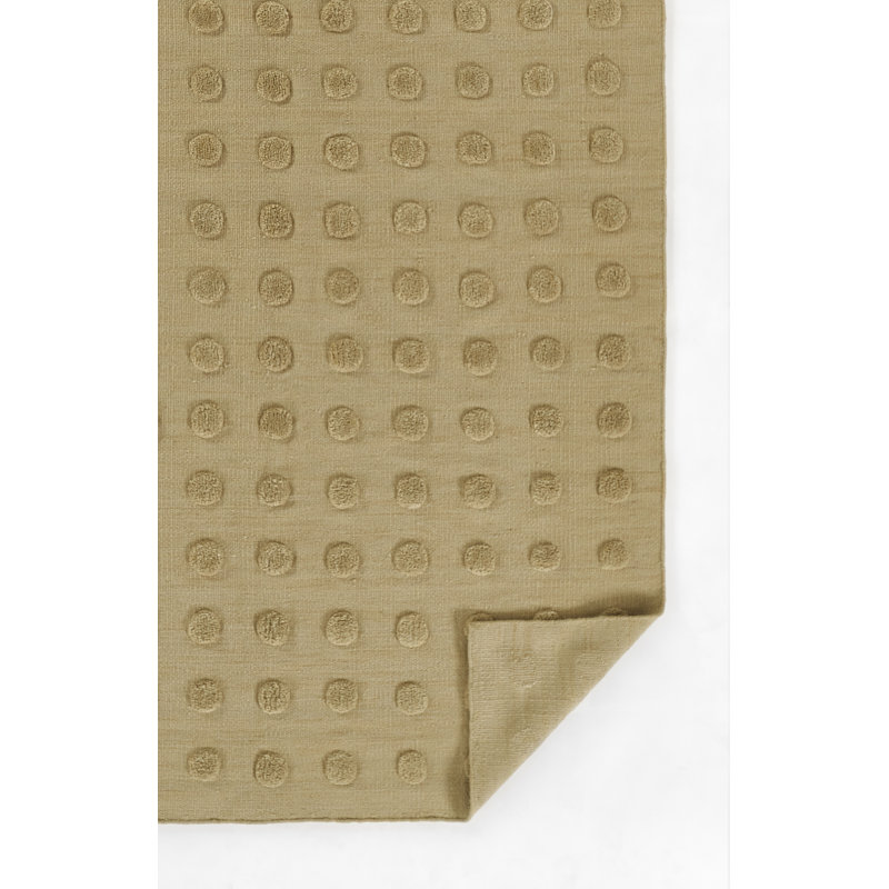 Wool Area Rug in Brown, Rectangle 8' x 10'