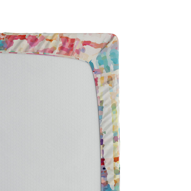 Microfiber Abstract Fitted Sheet, Full Fitted Sheet