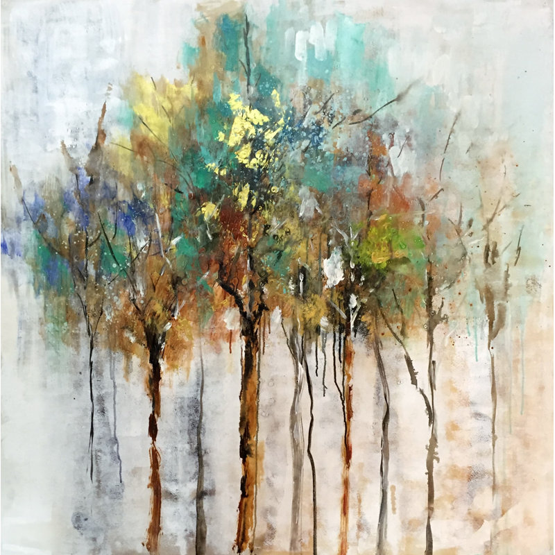 " Whispers Of The Forest " Painting Print, 30"H x 30"W x 1.5"D