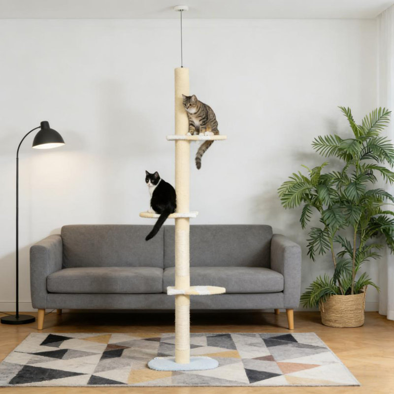 4-Tier Floor To Ceiling Cat Tree
