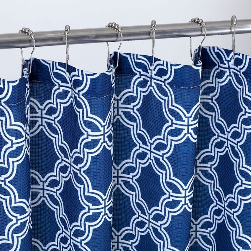 Rideau de douche simple à motif géométrique doerun