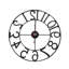 Horloge murale 23,6 po sans pile