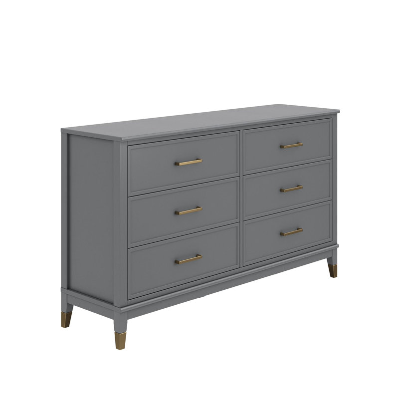 6 - Drawer Chest of Drawers, Graphite Grey