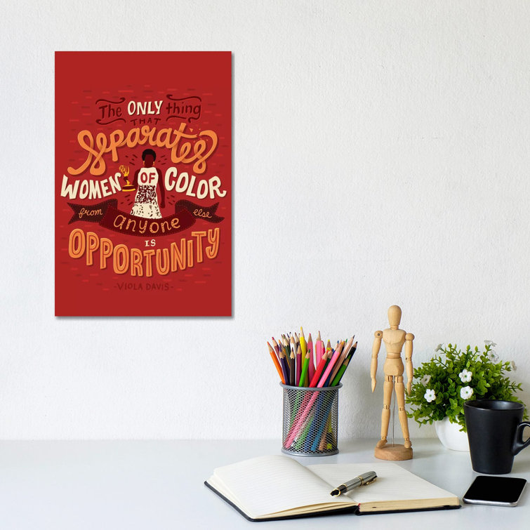 Viola Davis Quote by Risa Rodil - Gallery-Wrapped Canvas Giclée on Canvas