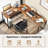 L-Shaped Metal Base Computer Desk-716338879