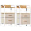 40cm W Metal Bedside Table-706465645