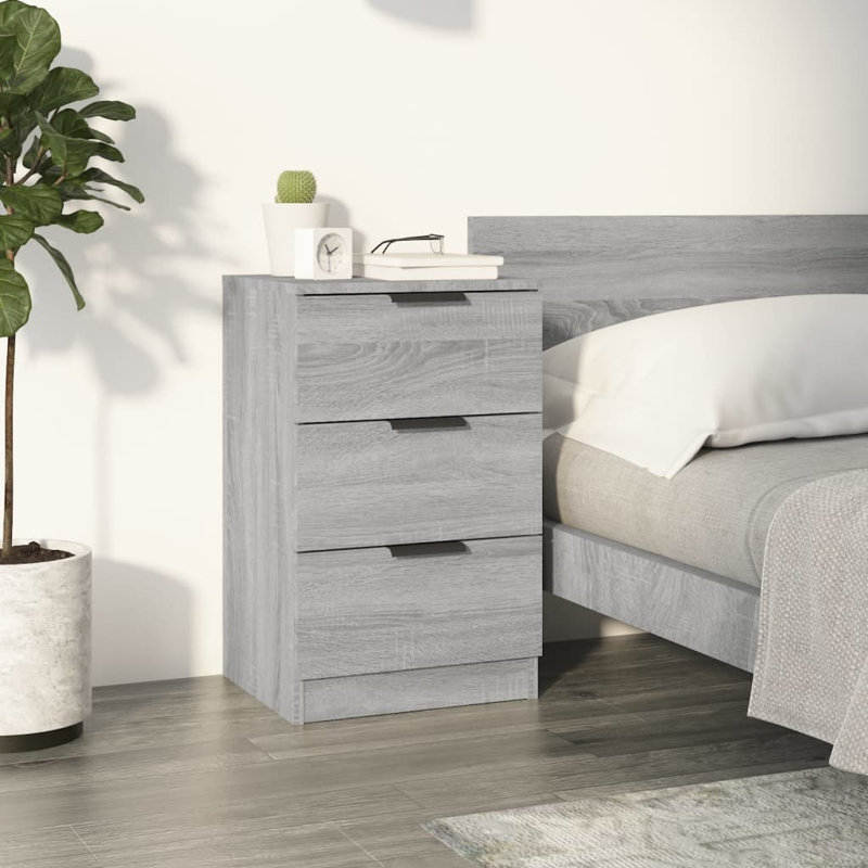 Ivell Bedside Cabinets, Grey Sonoma, Individual