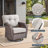 6-Piece Patio Furniture Set, All-Weather Outdoor Seating Set With Swivel Glider Chairs & Ottomans-301670049