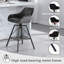 Mukesh Swivel Upholstered Velvet Bar Stool with Steel Frame-198481565