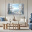 Fleur rustique, art mural pour salon, fenêtre, paysage marin, paysage marin, peinture, impressions sur toile-2036821180
