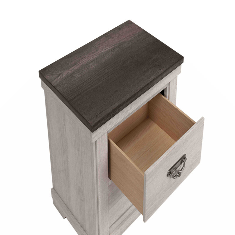 Table de chevet 2 tiroirs 1Pc