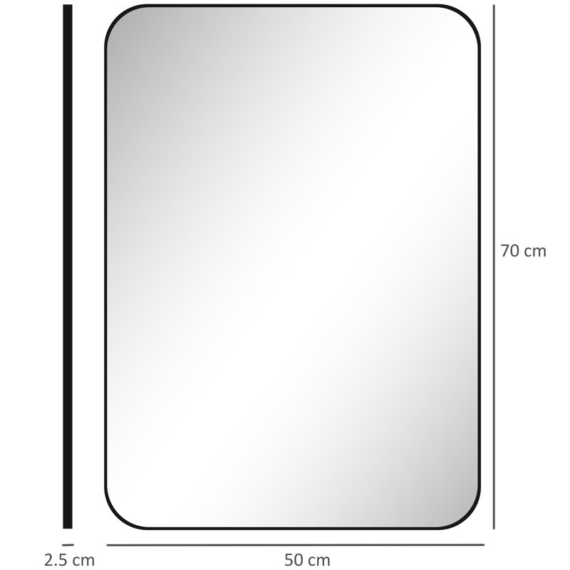Metal Rectangle Mirror