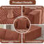  Repose-pieds modulaire à compression pour canapé modulaire, repose-pieds rembourré en flanelle moderne avec ressorts ensachés, pouf sans assemblage pour salon, brun-10902833