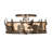 Rustic Lodge Semi Flush Mount