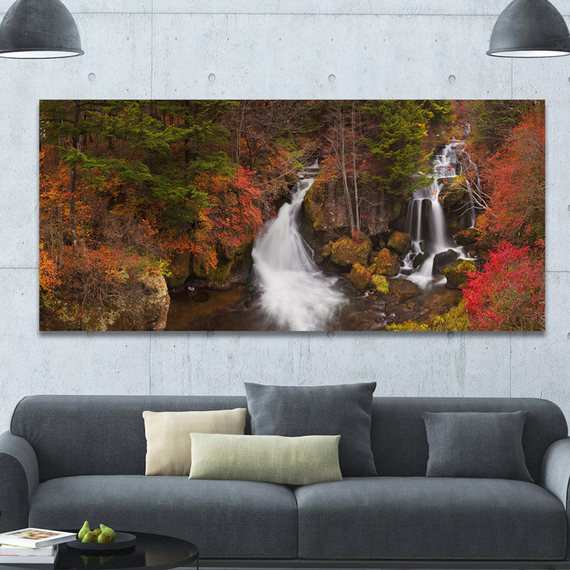 " Ryuzu Falls Near Nikko Japan ", 28" H x 60" W x 1.5" D