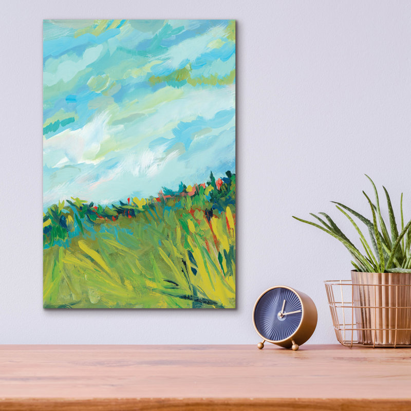 «Clouds» par Jenny Westenhofer, acrylique, H 16 po x l 12 po x P 0,13 po