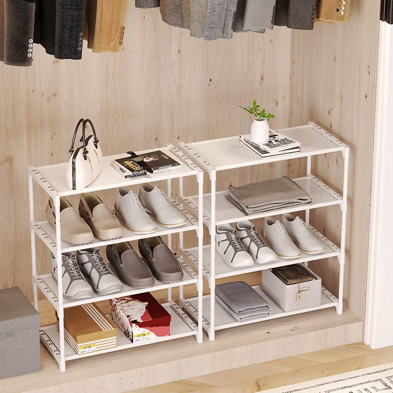 8 Pair Stackable Shoe Rack