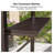 Aluminum Hardtop Grill Gazebo with Lighted-111480740-111480741