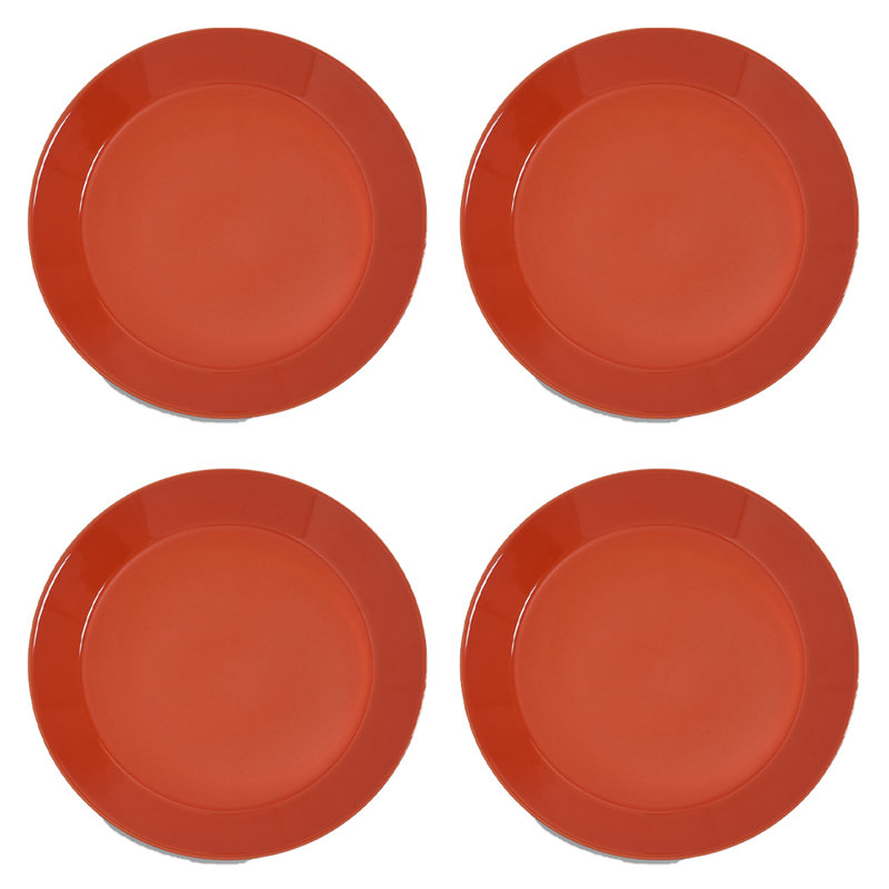 Sur La Table Colour Me Happy Set Of 4 Dinner Plate 27.5cm, Orange