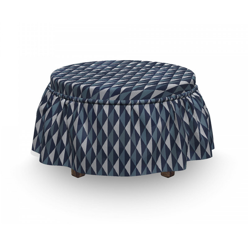 Housse pour repose-pieds Rhombus and Dots