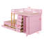 Lit superposé moderne avec tiroirs de rangement multi-tailles et garde-robe compacte-291051028