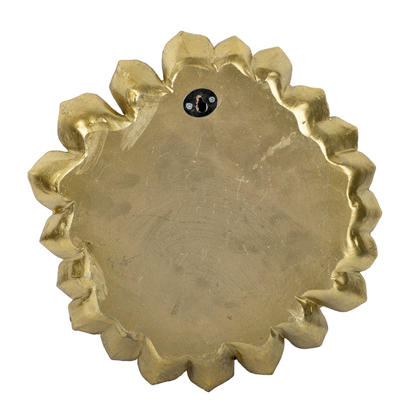 Cherished Succulent Wall Plaque - 98% Resin, 2% Metal, 10.2X2.4X10.2 Inches, 3.6Lbs, Golden Accent For Office Shimmering Finish Adds Charm To Home &