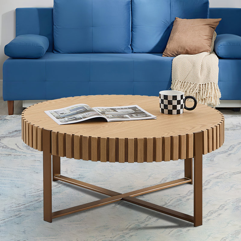 Table basse simple, Bois de frêne naturel