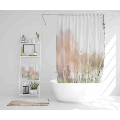 Neeyah Polyester Shower Curtain Set