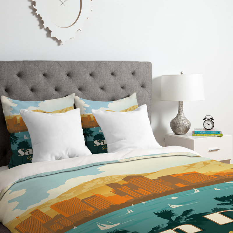 Anderson Design Group Polyester Duvet Cover, Twin/Twin XL Duvet Cover + 1 Standard Sham