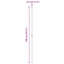 Fence Posts 12 Pcs Powder-Coated Steel-1753982552-1753987502
