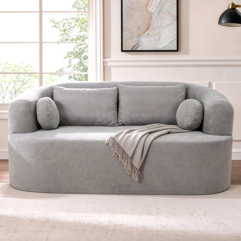Loveseat Sofa-In-A-Box, Gray
