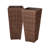 Alto Balkene Home Alto Wicker Planter with Liners ,Tall Plant Decor Box for Outdoors - Mocha - Pack of 2