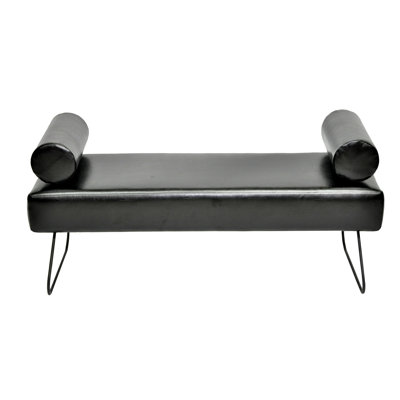 Eco Faux Leather Upholstered Bench