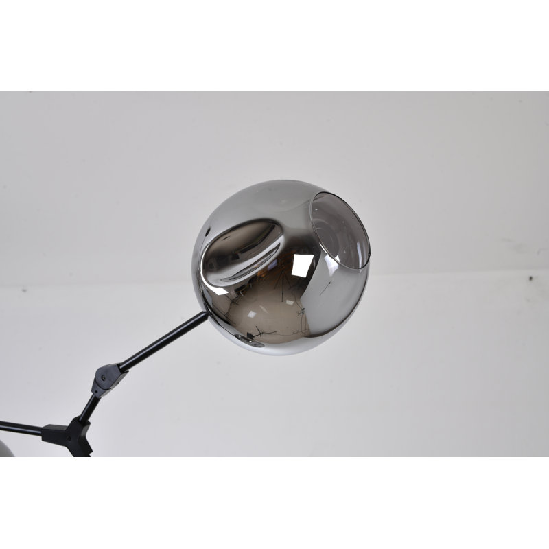 Lustre linéaire 8 lumières Transitional, Fumée