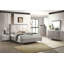 Mobilier de chambre à coucher contemporain de style contemporain en pierre