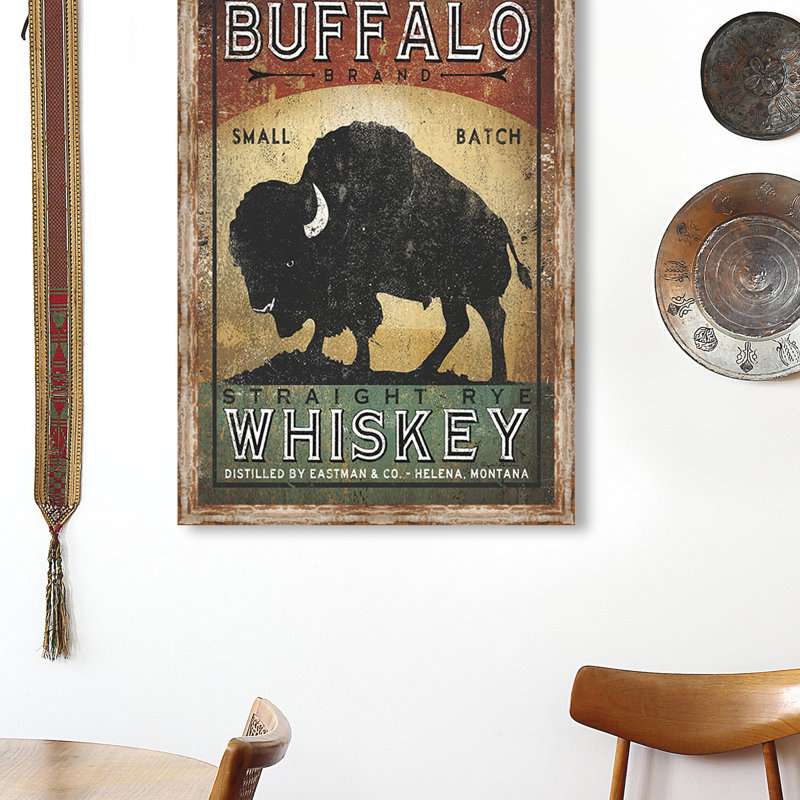 «Buffalo Whiskey», reproduction d'impression encadrée