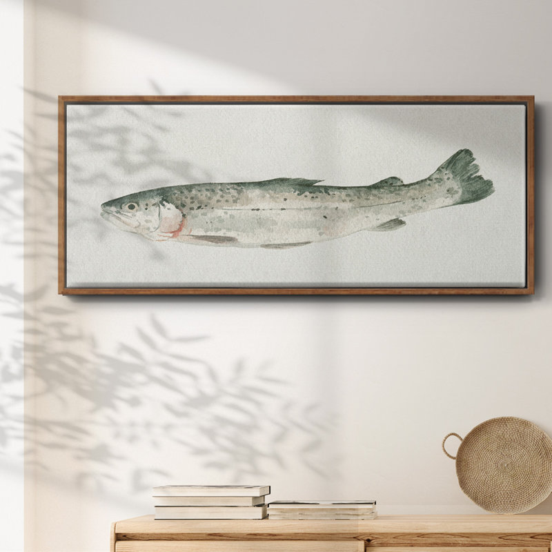 Fresh Catch IV- Framed Canvas 2781647WC, Noyer, H 8 po x l 20 po x P 1,5 po