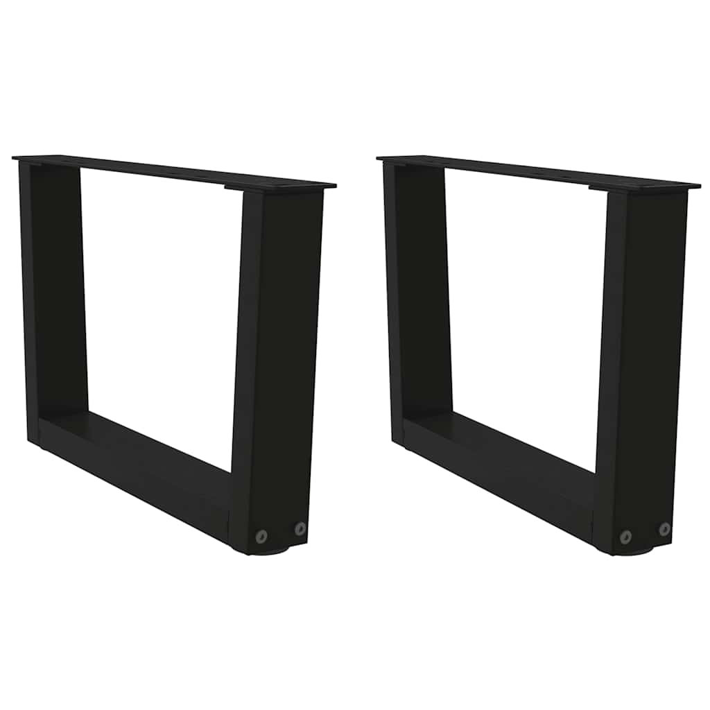 Dining Table Legs V-Shape 2 Pcs Steel