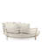 Laguno 82.68'' Wide Round Patio Daybed with Cushions