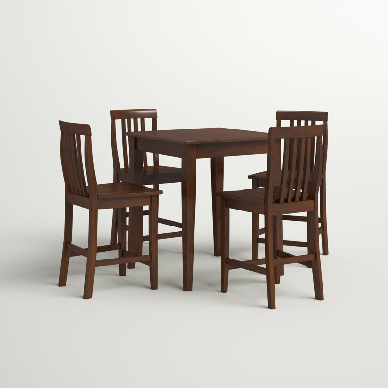 Diamondback 4 - Person Dining Set, Mahogany