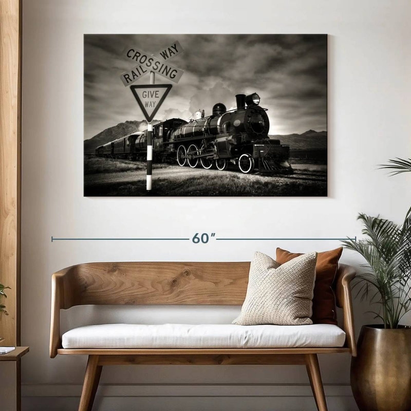 Mehar Rail Crossing, 32" H x 48" W